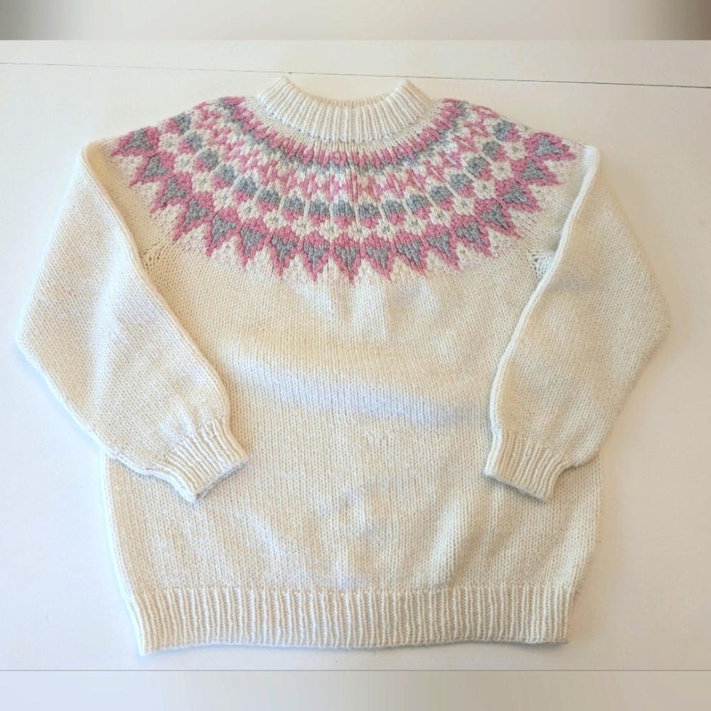 Hand Knit Fair Isle Sweater
